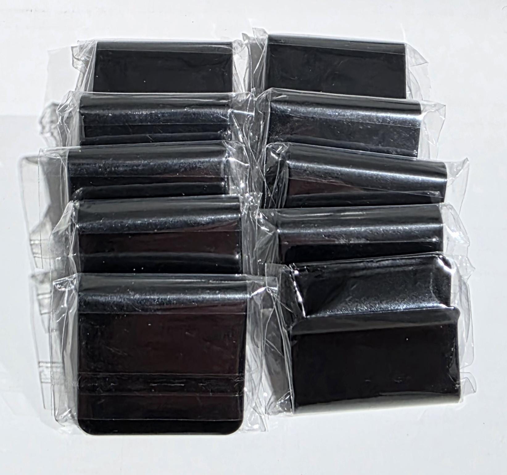 Black Stainless Steel Hat Brim Clips, Laser Engravable (10 Pack)