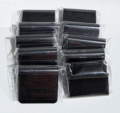 Black Stainless Steel Hat Brim Clips, Laser Engravable (10 Pack)