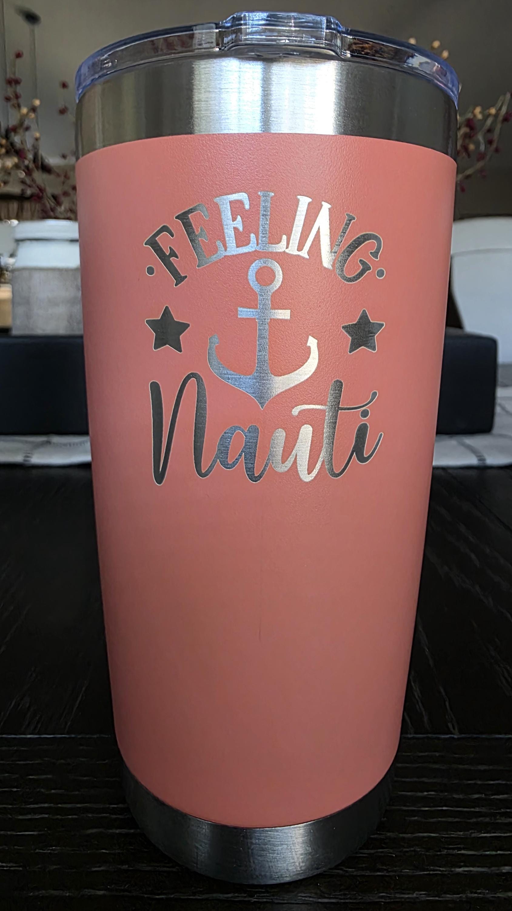 Laser Engraved 20oz Tumbler, Personalized for Gifts, Cruises, Events or Any Occasion